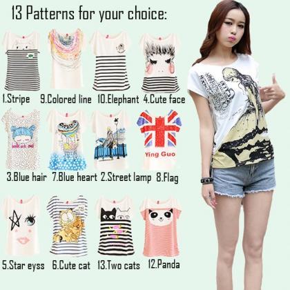 New Topic T-Shirt Women Tees =T-shirts Short Sleeve Printed T ...