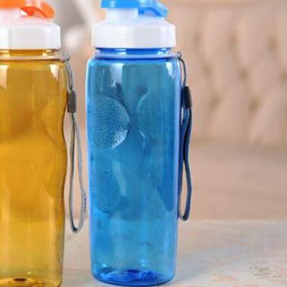 Blue Portable Sports Water Bottle