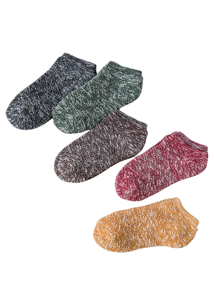 Women's 5 Pairs Ethnic Style Thicken Warm Causal Ankle Socks